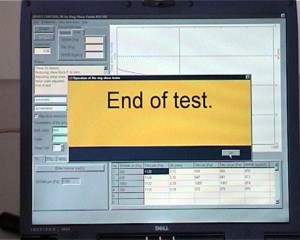 End of test